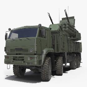 Pantsir S1 SA-22 Greyhound Dirty Rigged model